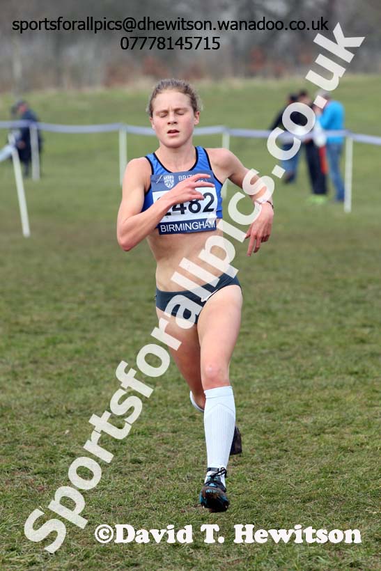 Womens under-20s 2016 Inter Counties Cross Country Champs. and Cross Challenge Final, Cofton Park, Birmingham. Photo: David T. Hewitson/Sports for All Pics